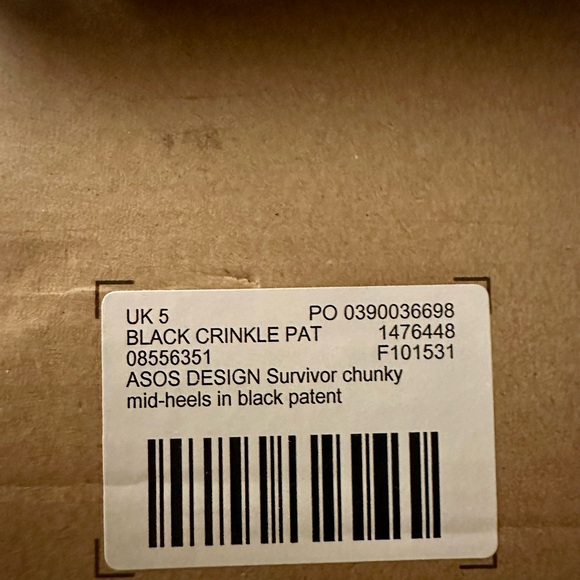 ASOS Chunky lug-sole black boots. Size 7.5 - Picture 9 of 9